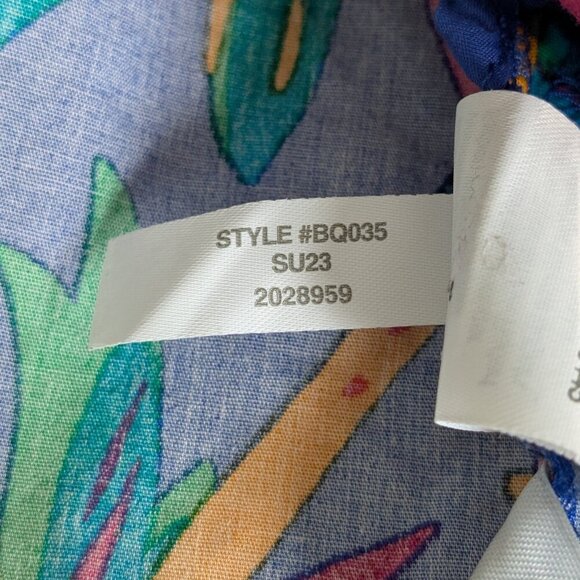 J. Crew Top Size 8 Tropical Floral Tie-back Strappy Flowy Spaghetti Strap #BQ035 - Picture 16 of 16